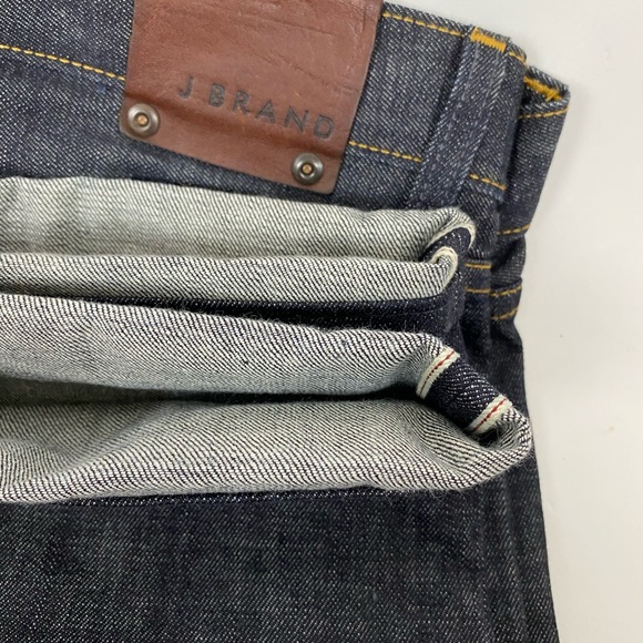 J Brand Raw Selvedge Denim Slim Fit Jeans Tyler 32 - Picture 4 of 11
